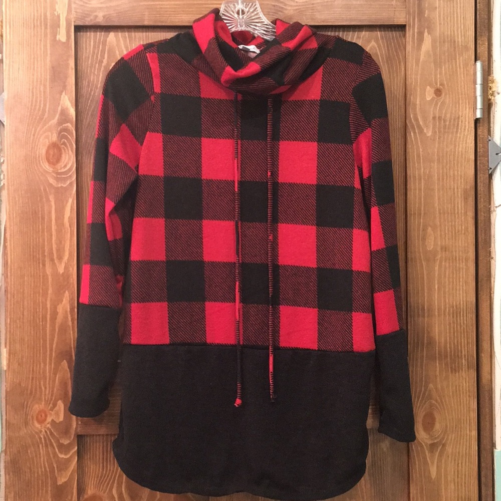 Red Buffalo Plaid top